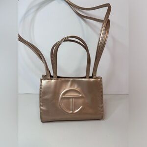 Telfar Small Shopping Crossbody Tote Bag Copper EUC